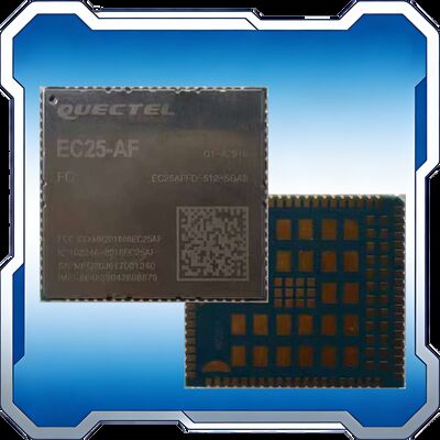 Quectel EC25-AF는 M2M 및 IoT 애플리케이션에 최적화된 LTE Cat 4 모듈로, 최대 150Mbps 다운링크 및 50Mbps 업링크 데이터 속도를 제공합니다. 북미 시장을 위해 설계된 이 모듈은